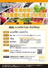 ６次産業化受講生募集ポスター